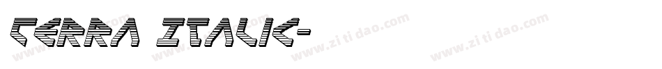 Terra Italic字体转换